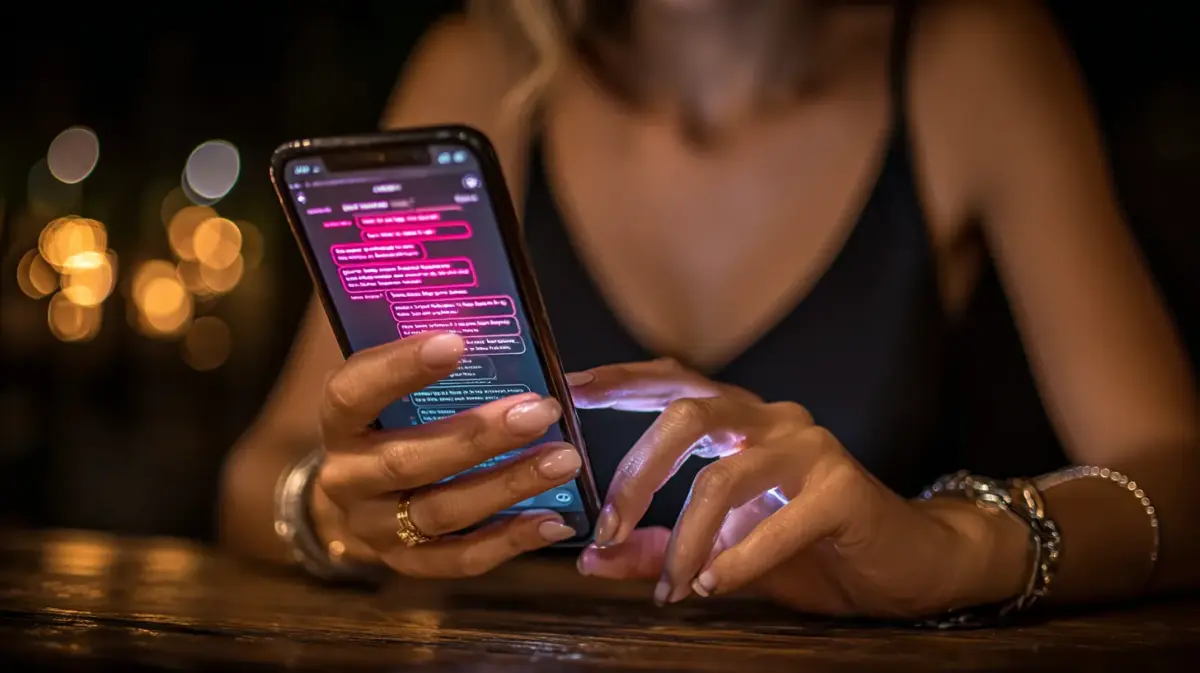 User reading about talkie ai review on a mobile device