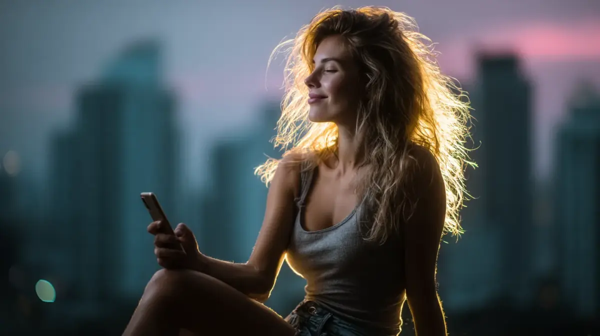 Person exploring ai allure review features on their phone